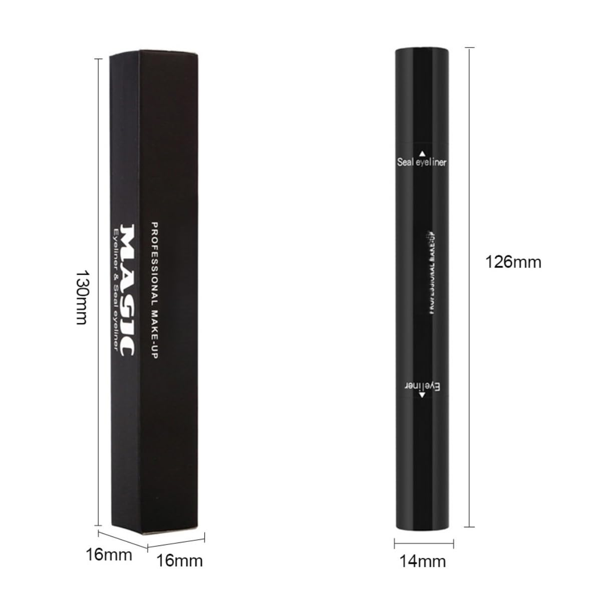 ONarisae Eyeliner Stamp Double-sided Liquid, Winged, Smudgeproof, Black