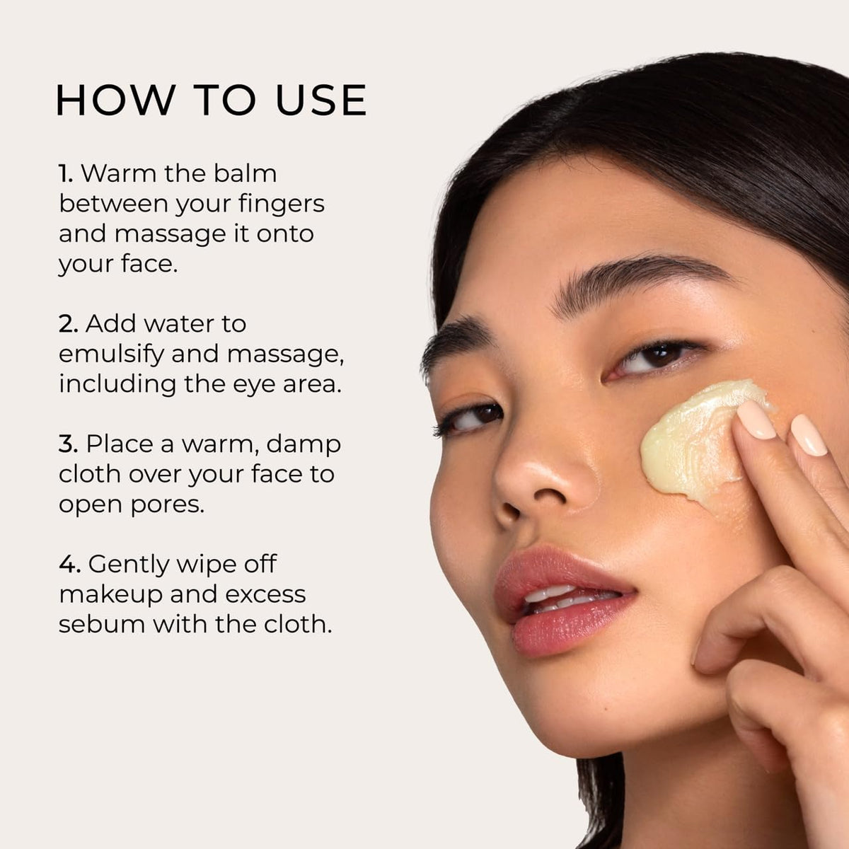 Yepoda The Calm Balm, Gentle Makeup Remover & Deep Cleansing Balm, Removes Waterproof Makeup & Impurities, Vegan Korean Face Cleanser for All Skin Types, 2.82 OZ (80g)