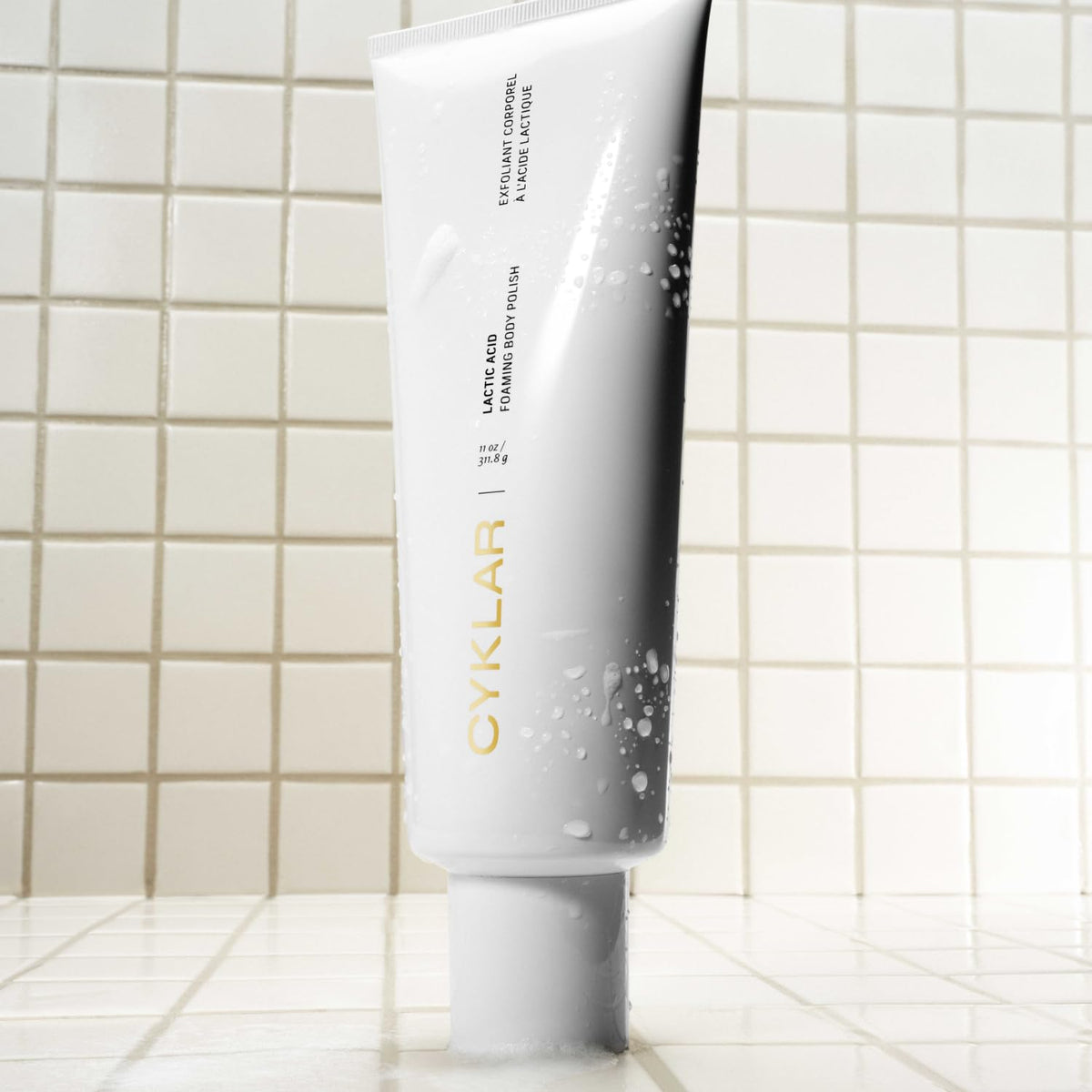 Cyklar Lactic Acid Body Polish – Chemical Exfoliator with AHAs & Volcanic Pumice – Added Glycerin for Skin Hydration – Fragrance-Free, 11 fl oz