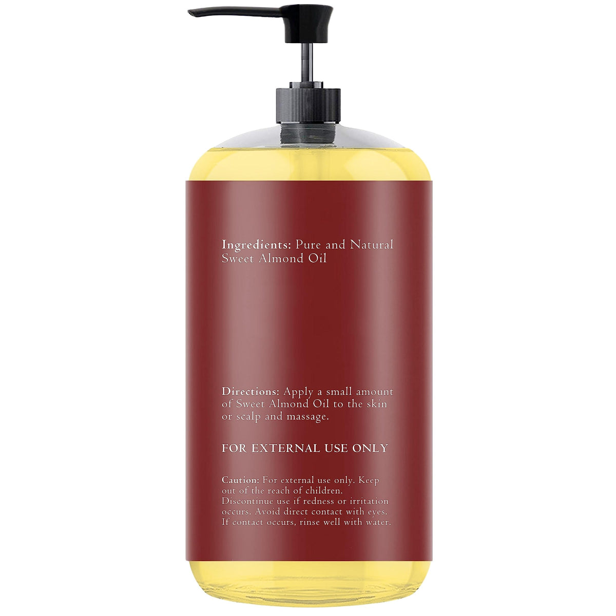 Essentially KateS Sweet Almond Oil 16.9 fl oz - 100% Pure and Natural and Cold Pressed