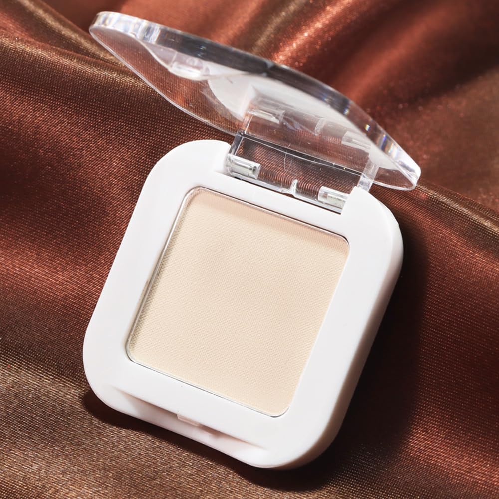 HHLTOH Neutral Nude Eyeshadow Palette, Light Beige Ivory White Matte Eye Shadow, Soft Blendable Natural Everyday Makeup for Mature Skin, Vegan & Cruelty-Free, Sombras para Ojos #11