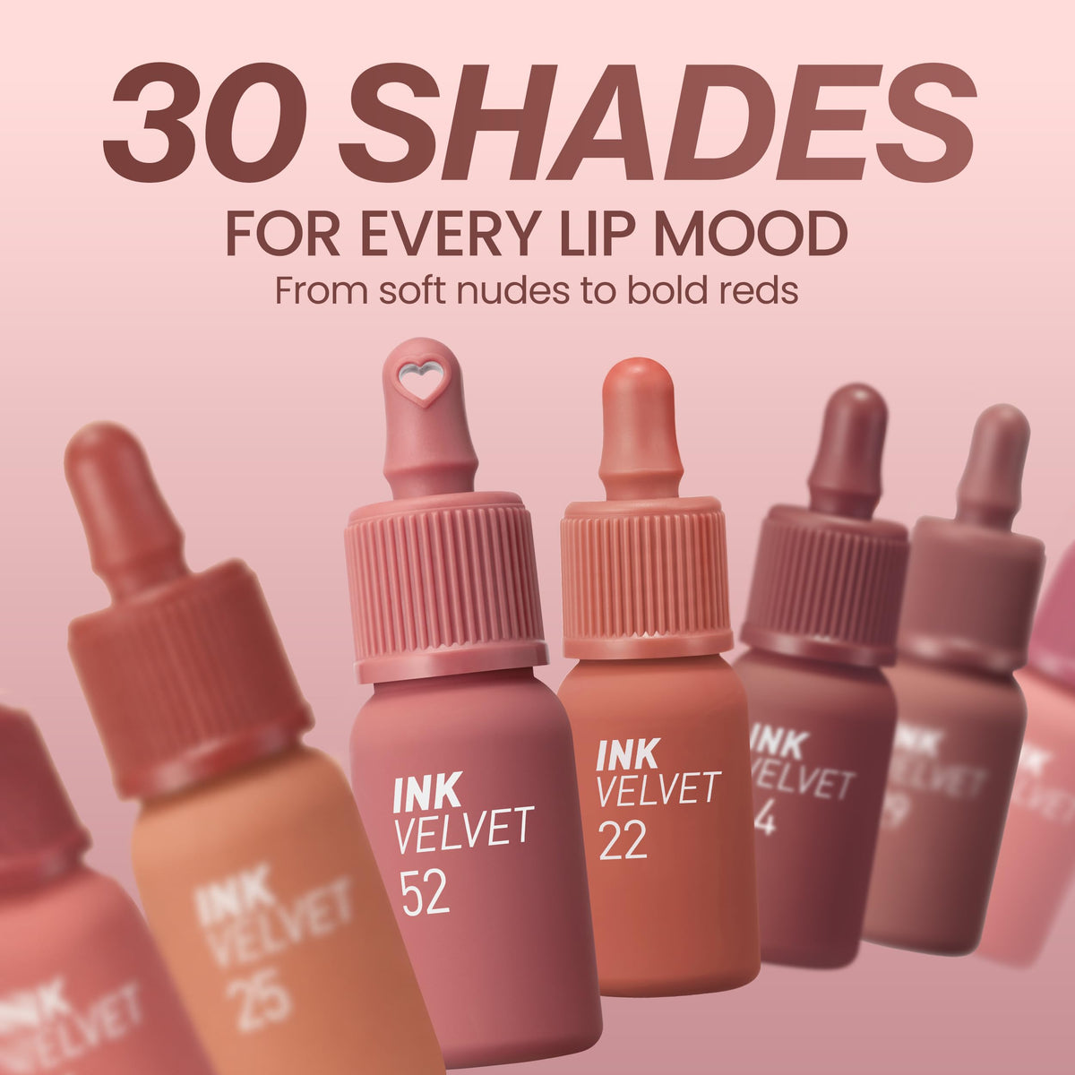 Peripera Ink The Velvet Lip Tint | Highly Pigmented, Longwear & Weightless Lip Tint | Smudge-Proof, Buildable Color for Lips & Cheeks | K-Beauty Makeup, Safe for Sensitive Lips (052 MAUVE CREMA)