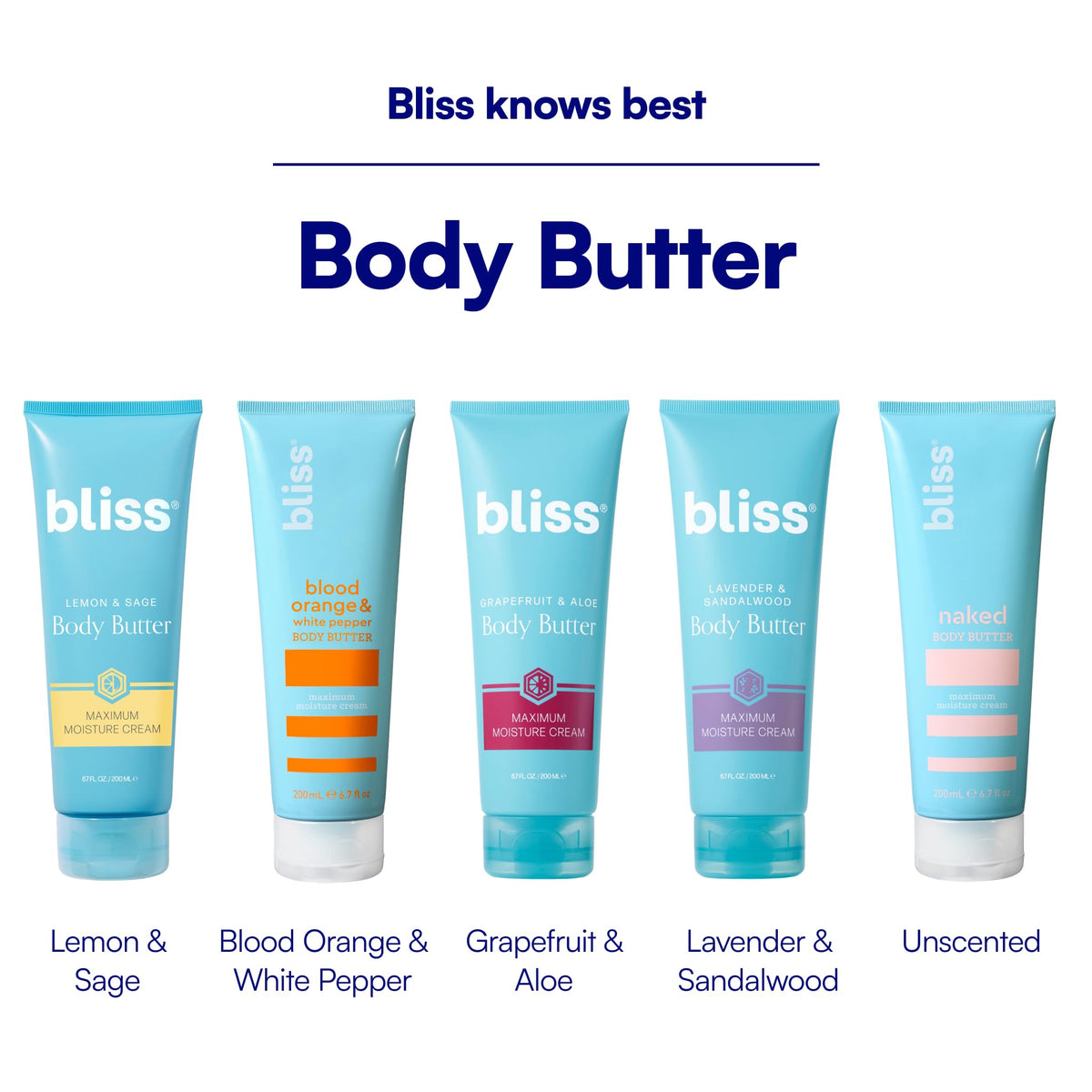Bliss Lemon and Sage Body Butter Moisturizer Cream - 6.7 Fl Oz - Non-Greasy