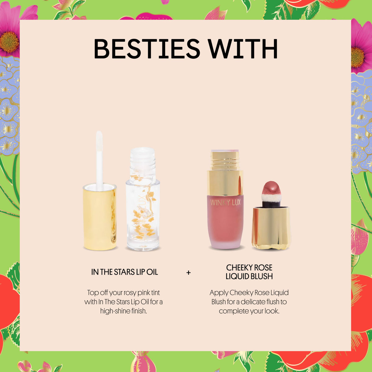 Winky Lux Flower Balm - pH Color Changing Lip Balm, Pink Flower