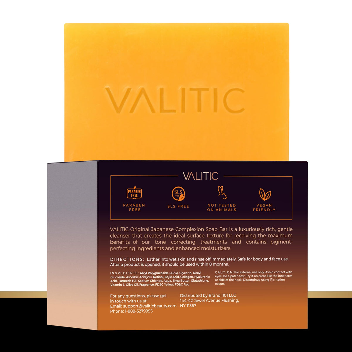 VALITIC Kojic Acid Soap for Hyperpigmentation with Turmeric 2 Pack