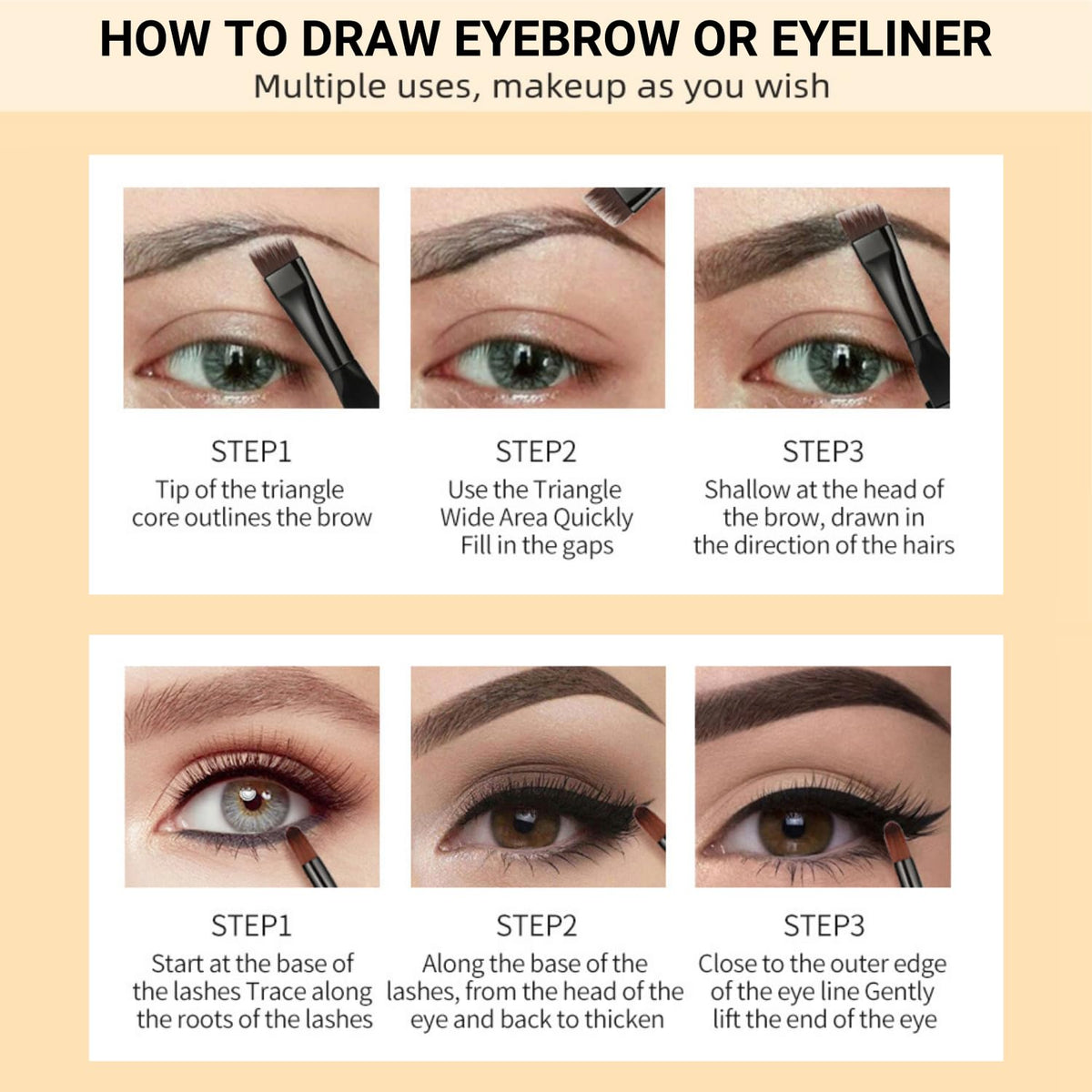 LAVONE Eyebrow Pomade, Waterproof Brow Pomade for Long-lasting - Dark Brown