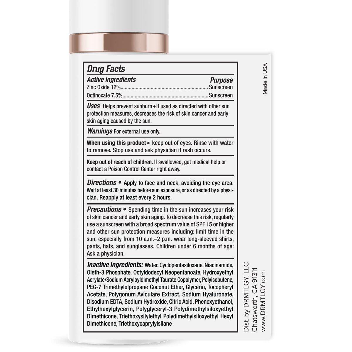 DRMTLGY SmrtSun SPF 45 | Lightweight Anti-Aging Face Sunscreen
