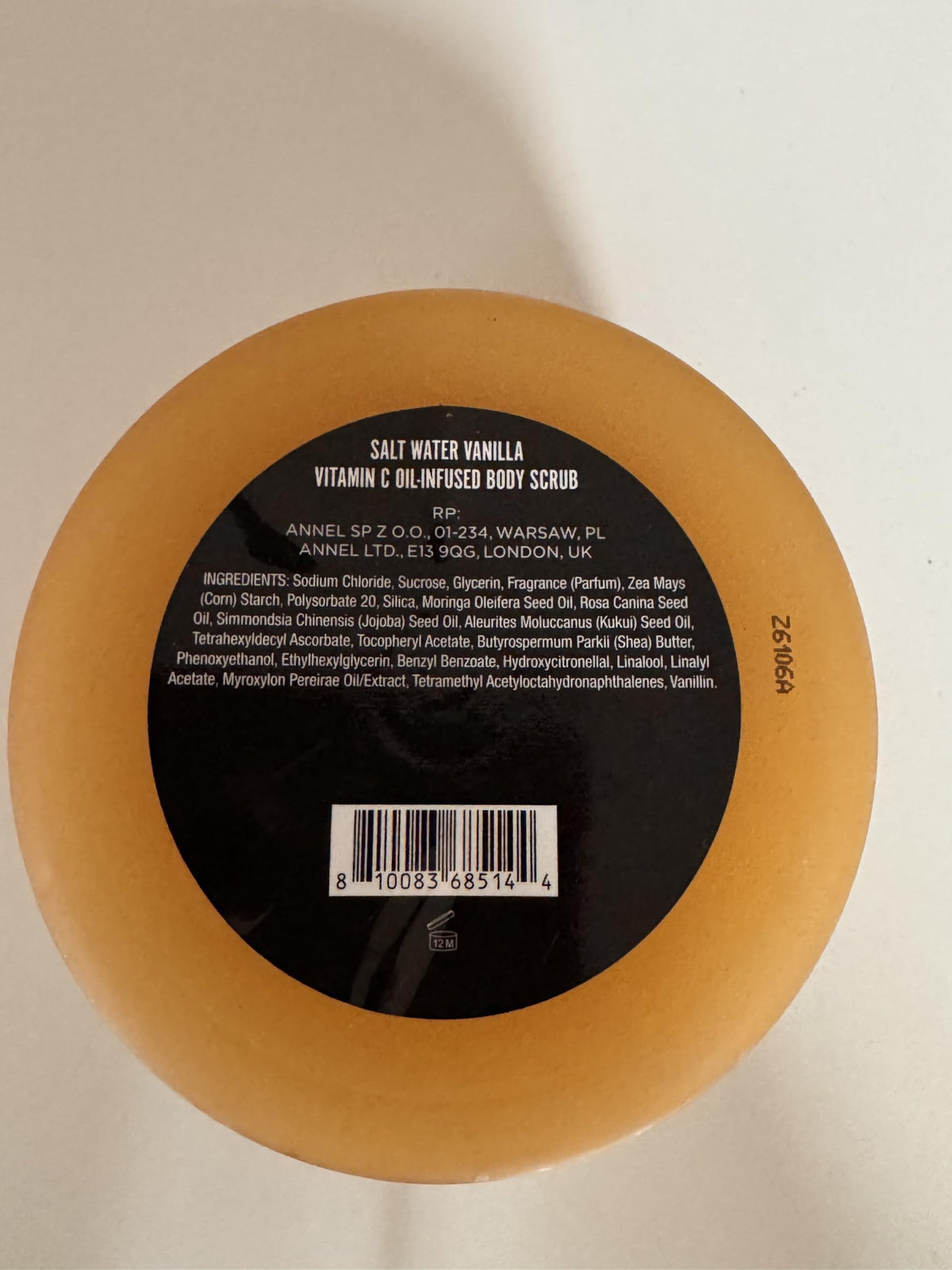 Saltair Body Scrub | Salt Water Vanilla Exfoliating Polish | 1 Count