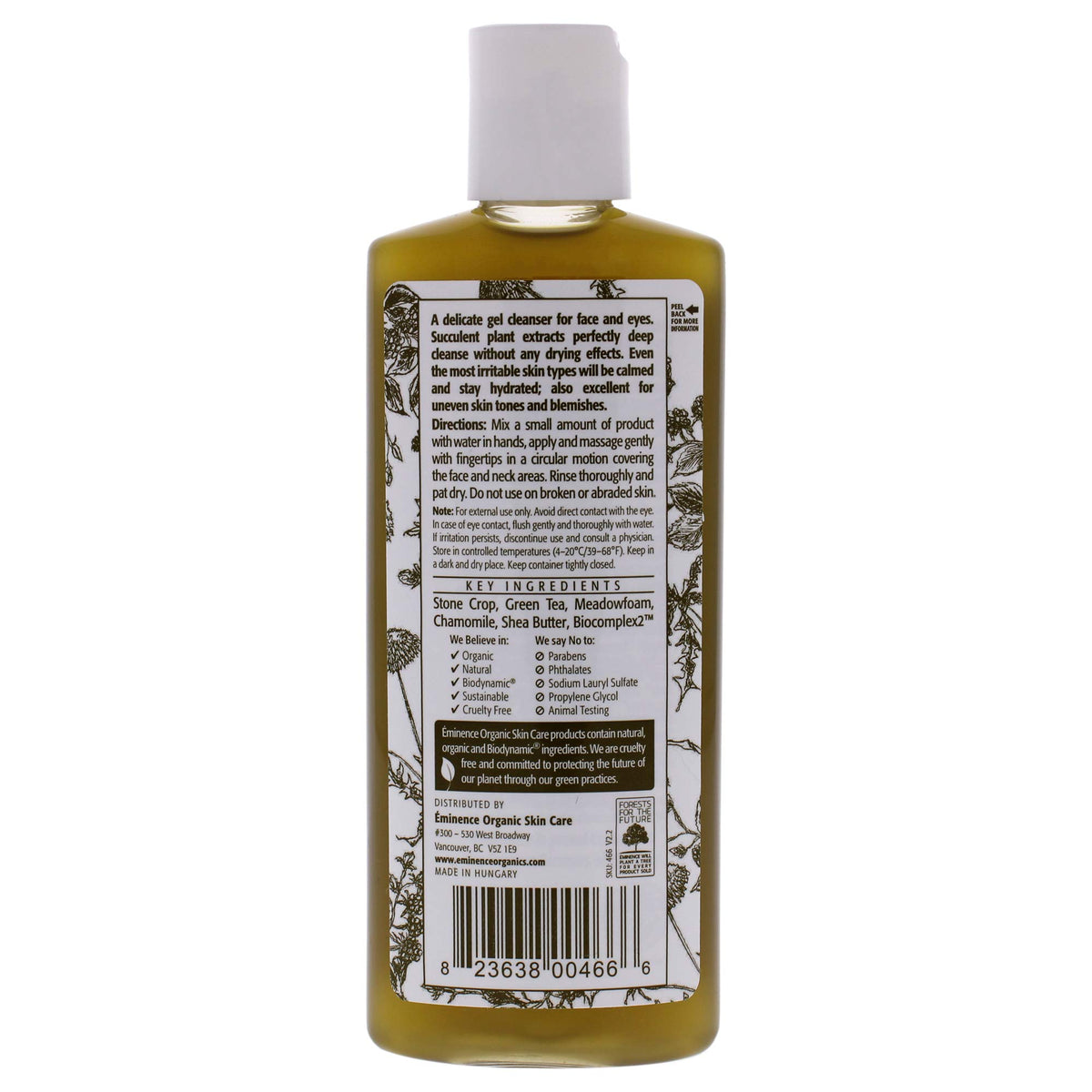 Eminence Organic Skincare. Stone Crop Gel Wash(125 ml)