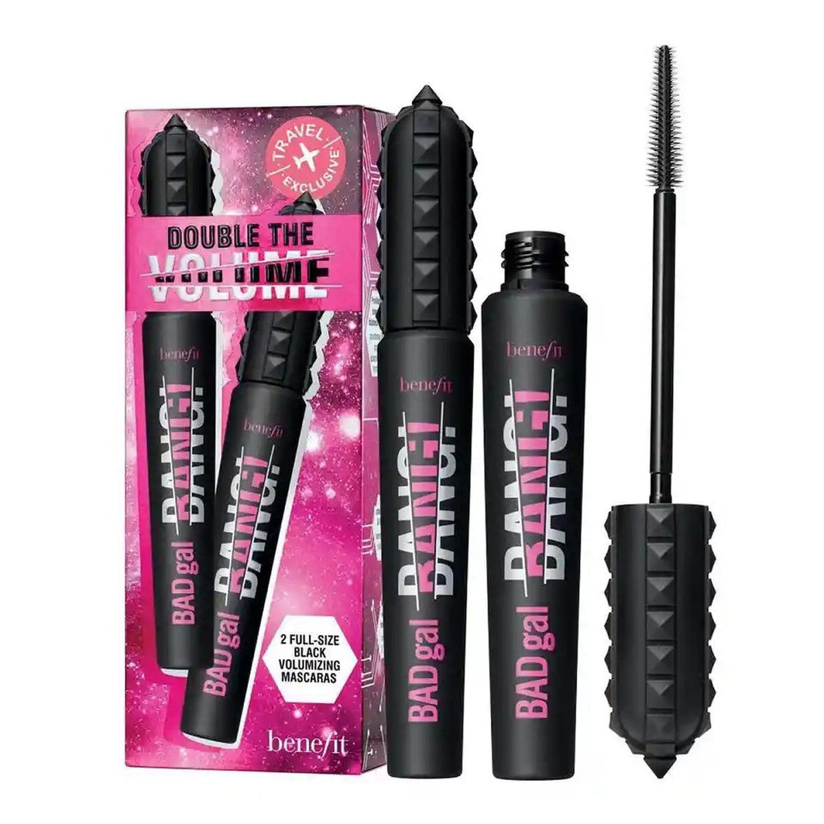 Benefit Badgal Bang! Double The Volume Mascara Duo #1 Intense Pitch-Black Set (2×0.3 oz)