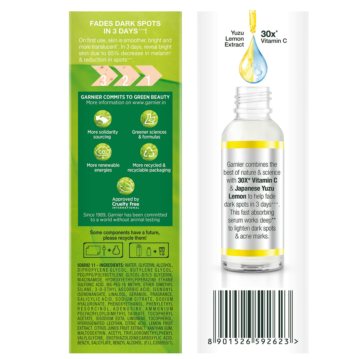 Garnier Bright Complete VITAMIN C Booster Face Serum, 30ml