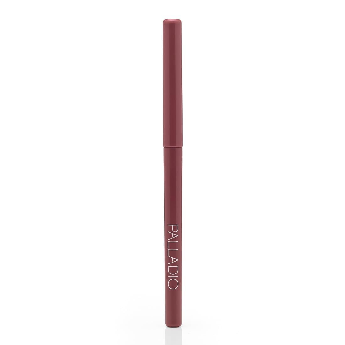 Palladio, Retractable Waterproof Lip Liner High Pigmented and Creamy Color Slim Twist Up Smudge Proof Formula with Long Lasting All Day Wear No Sharpener Required, Plum