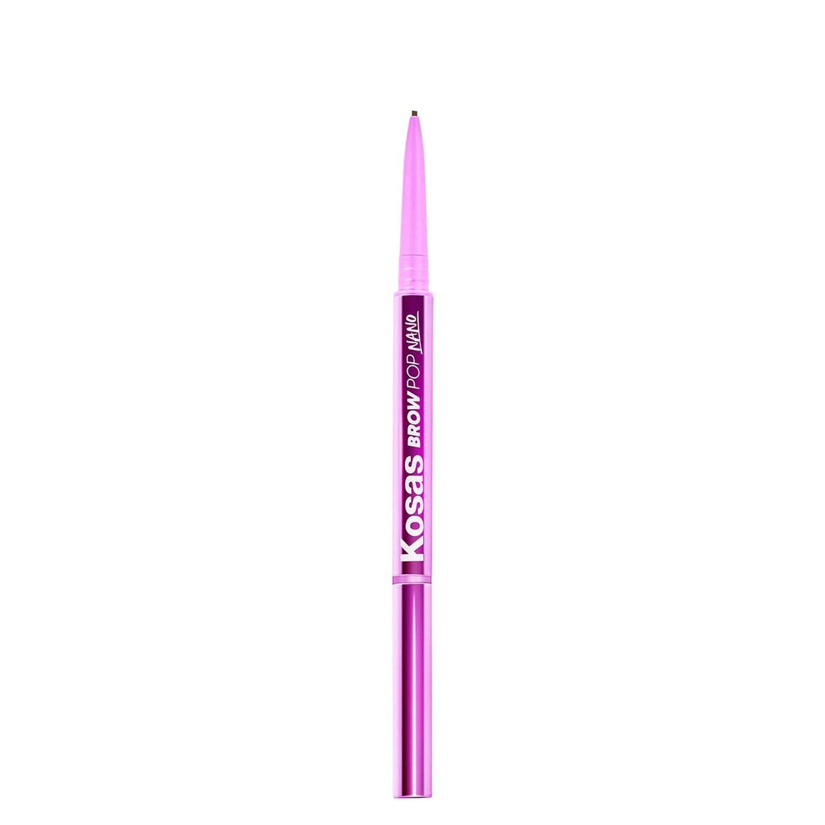 Kosas Brow Pop Nano Ultra-Fine 1mm Eyebrow Pencil w Spoolie, Medium Brown
