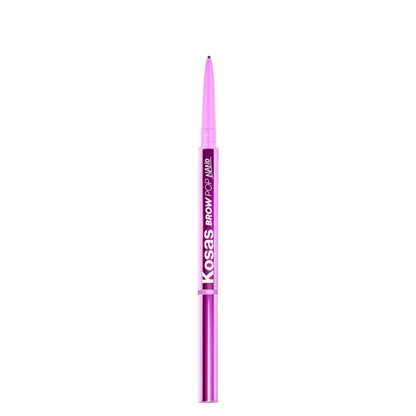 Kosas Brow Pop Nano Ultra-Fine 1mm Eyebrow Pencil w Spoolie, Medium Brown