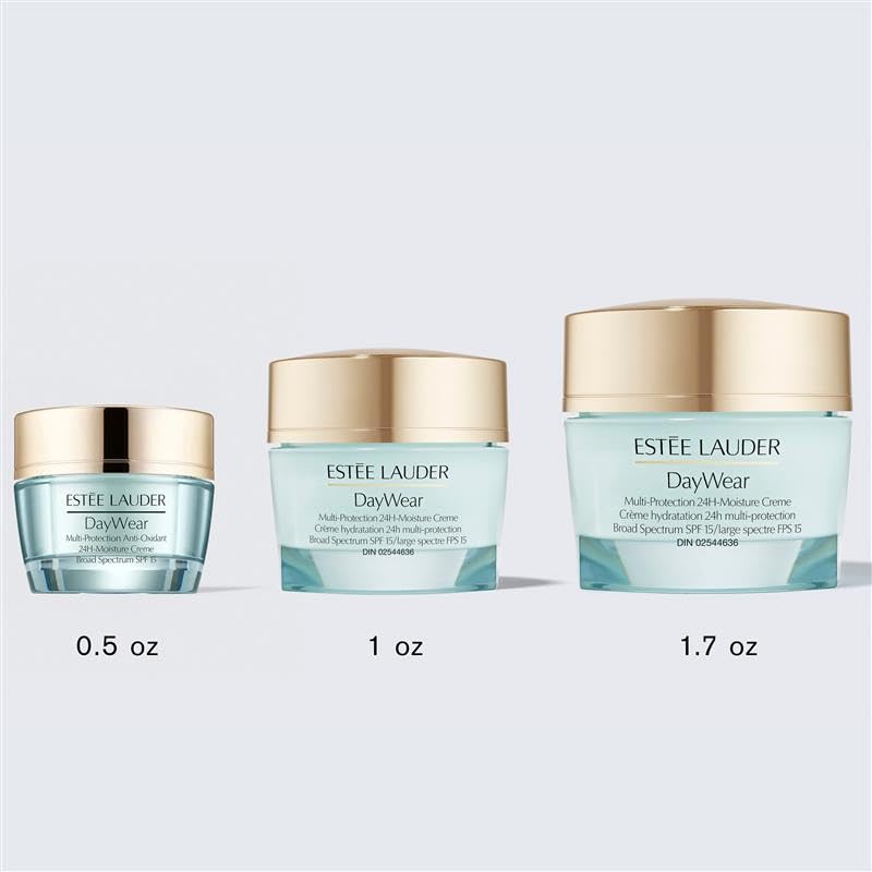 Estée Lauder DayWear Multi-Protection Anti-Oxidant 24H-Moisture Cream SPF 15 | Anti-Aging Moisturizer | Hydrating Face Moisturizer for Dry Skin, 1.7 Ounce