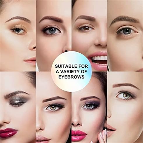 Eyebrow Stamp, Eyebrow Stencil Kit, Smudge-Proof Waterproof, Medium Brown