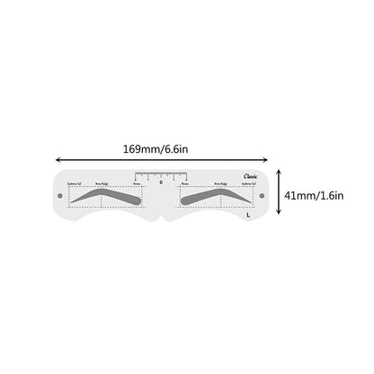 KKPLZZ Plastic Eyebrow Mold, PEVA Soft Shaper DIY Model With Elastic Band, Assist Makeup Tools for Beginner