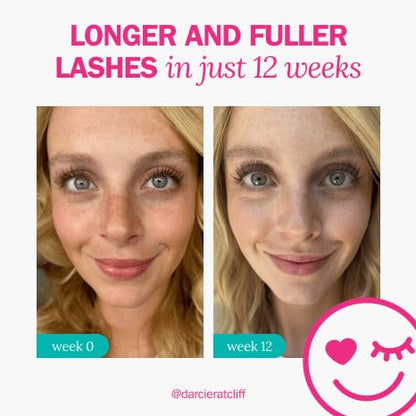 fLASH Eyelash Serum Mini for Long-Looking Natural Lashes - Enhances & Strengthens, Safe & Effective Formula for Contact Wearers & Sensitive Eyes, Travel Size, 6 Week Starter Supply - 1mL (0.034 Fl Oz)