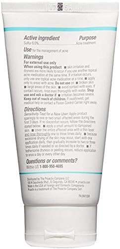 Proactiv Skin Purifying Acne Face Mask and Spot Treatment, Sulfur, 3 Oz