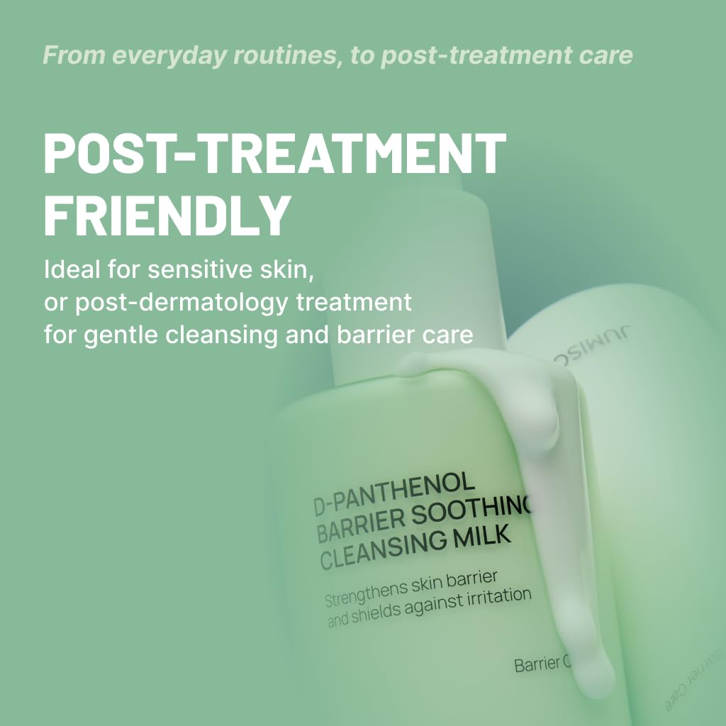 JUMISO D-Panthenol Cleansing Milk, Makeup Remover for Sensitive skin