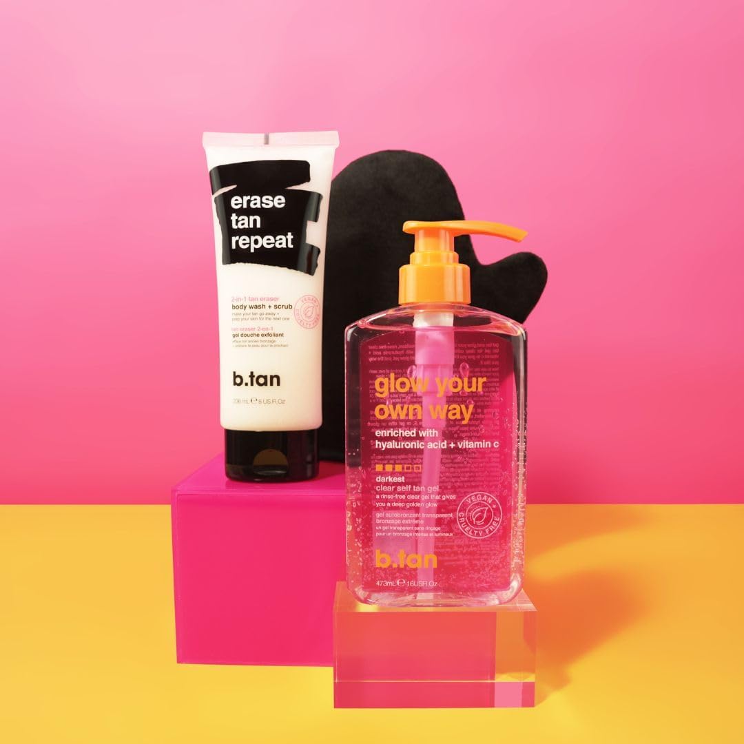 b.tan Self Tanning Remover - Erase Tan Repeat Skin Prep & Primer