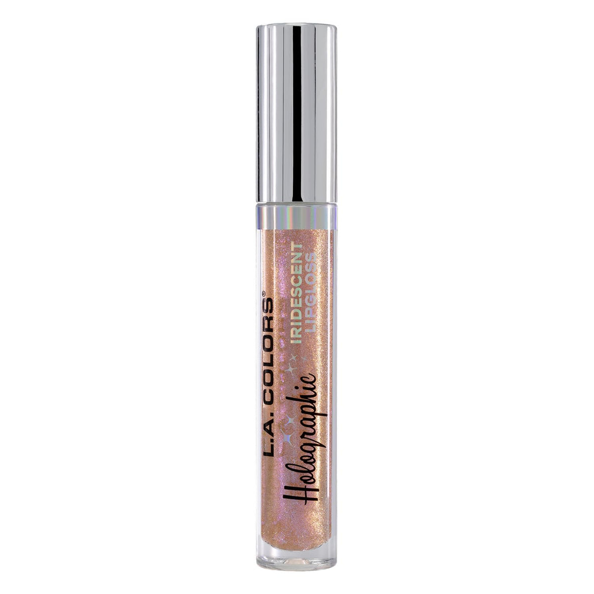 L.A. COLORS Holographic Iridescent Lipgloss, Glazed Donut CLG426