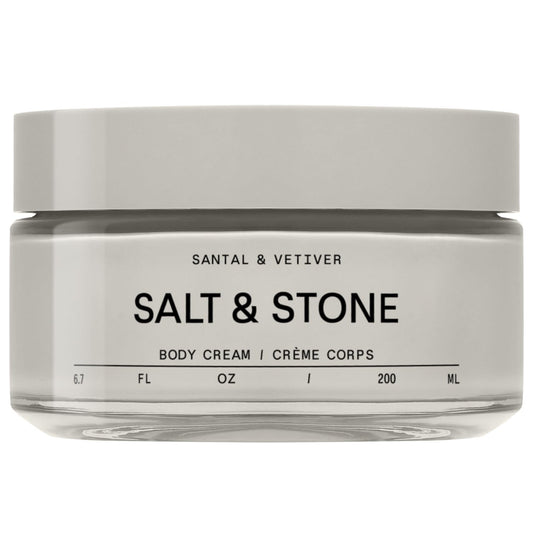 Salt & Stone Body Cream for Dry Skin Women & Men Santal & Vetiver 6.7 fl oz