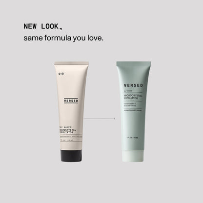 VERSED Day Maker Microcrystal Exfoliator | Creamy Buffing Cleanser, 3 Oz