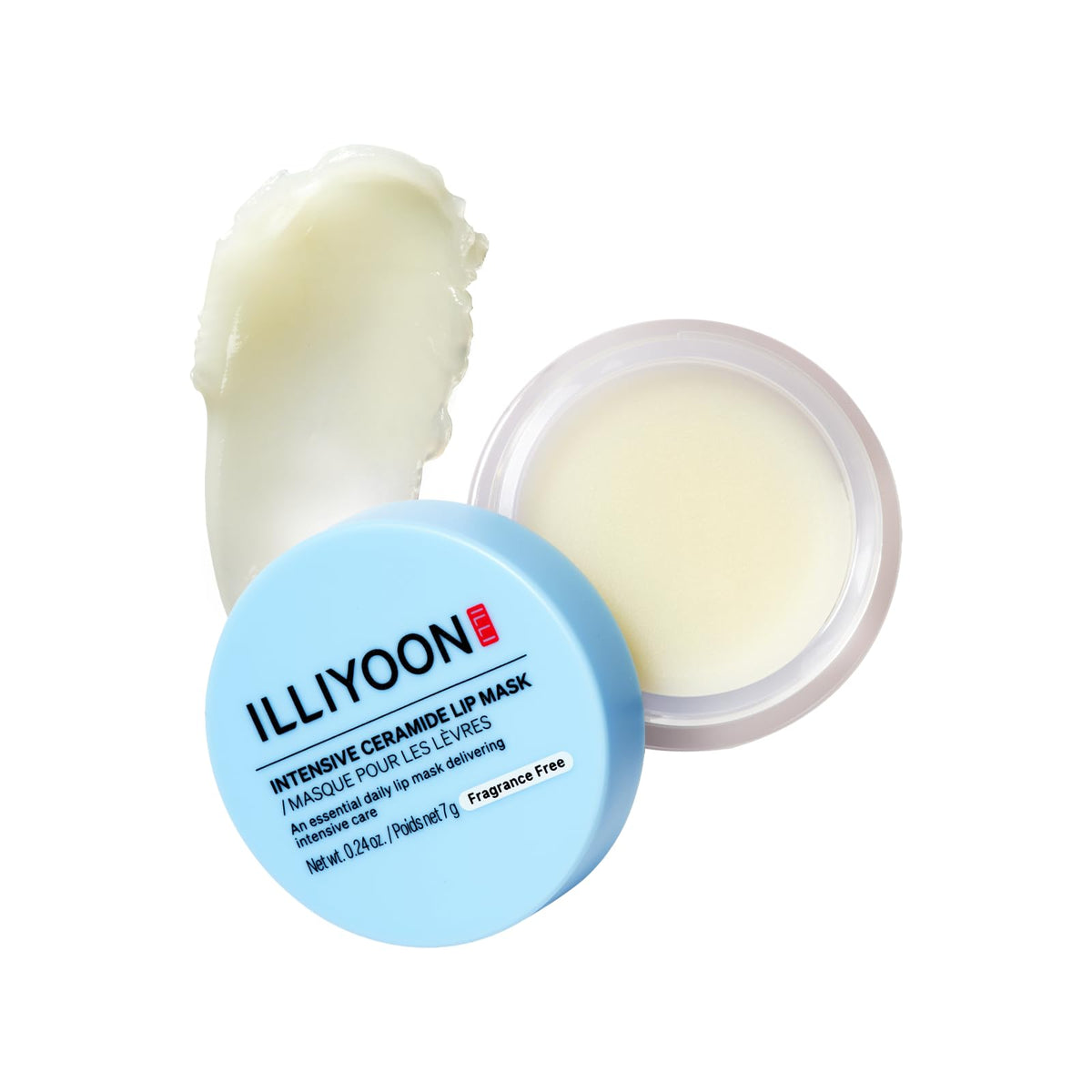 ILLIYOON Ceramide Ato Concentrate Lip Mask | 10,000ppm Ceramide for Barrier Repair Lip Butter, Non-sticky Vegan Formula, Overnight lip Mask & All-Day Balm, Fragrance-Free, Korean skincare, 0.24 fl.oz.