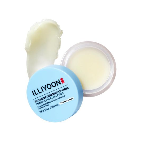 ILLIYOON Ceramide Ato Concentrate Lip Mask | 10,000ppm Ceramide for Barrier Repair Lip Butter, Non-sticky Vegan Formula, Overnight lip Mask & All-Day Balm, Fragrance-Free, Korean skincare, 0.24 fl.oz.