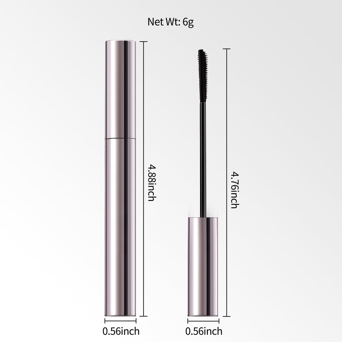 Erinde Black Tubing Mascara for Older Women 60 Plus, Black