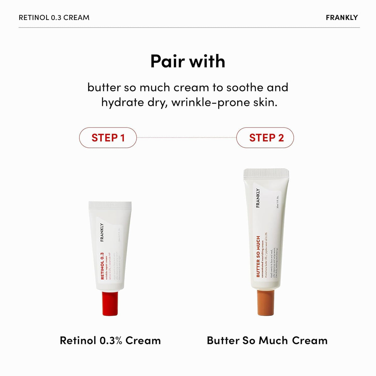 FRANKLY Retinol 0.3% Cream, 0.7oz - Korean Intensive Retinol