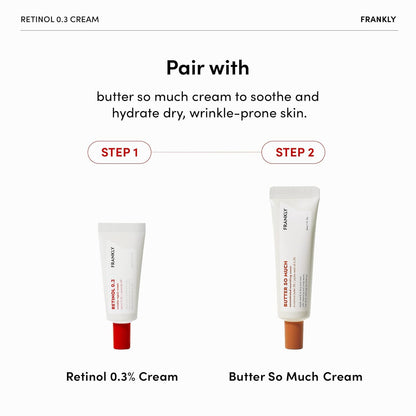 FRANKLY Retinol 0.3% Cream, 0.7oz - Korean Intensive Retinol