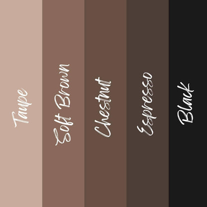L.A. COLORS On Point Brow Pencil W/Built In Brush, Dark Brown CBP396