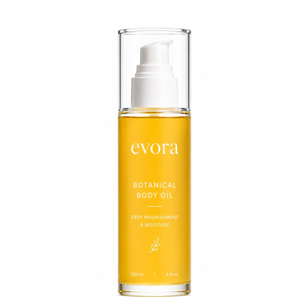 Evora Botanical Body Oil, Lightweight Moisturizing Body Oil, 120 ml