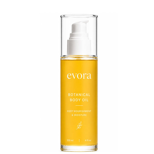 Evora Botanical Body Oil, Lightweight Moisturizing Body Oil, 120 ml