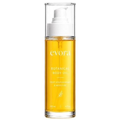 Evora Botanical Body Oil, Wakame Algae, Brazil Nut & Passionflower Seed Oils,Lightweight Firming Massage Oil for Smoother-Looking Skin, Non-Greasy HydratingBody Oil, 4 FI Oz