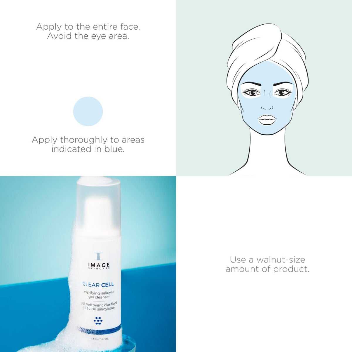 IMAGE Skincare CLEAR CELL Salicylic Gel Cleanser, 6 fl oz