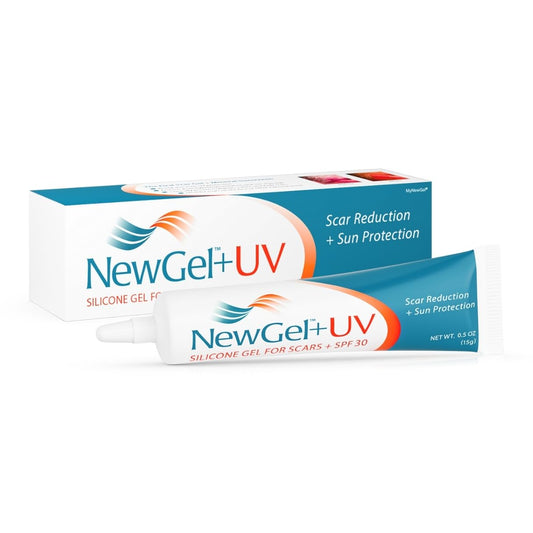 NewGel+ UV Medical-Grade Silicone Scar Cream SPF 30, 0.5 oz by MyNewGel