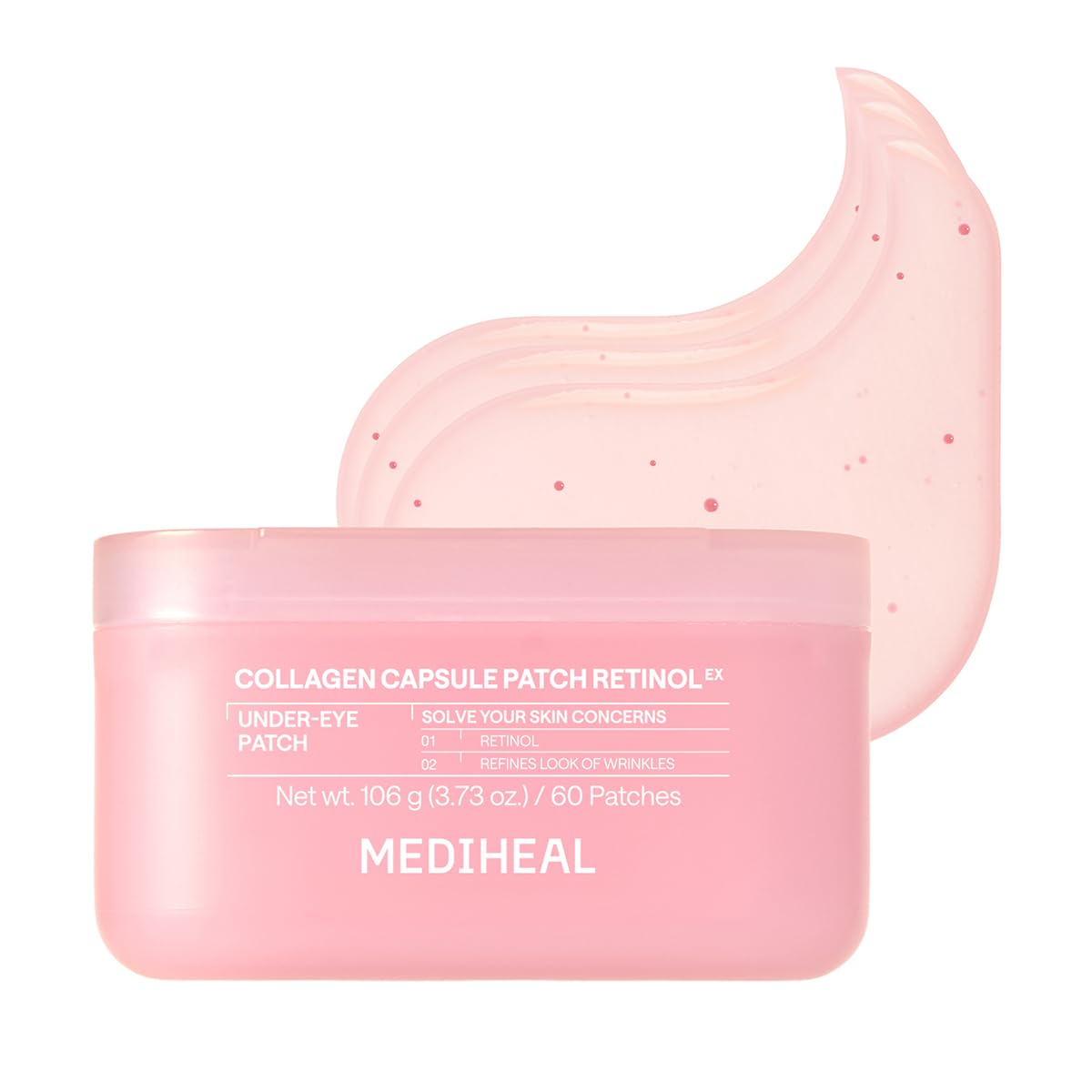MEDIHEAL Retinol Collagen Capsule Eye Patches (60 Count) Wrinkles & Firming