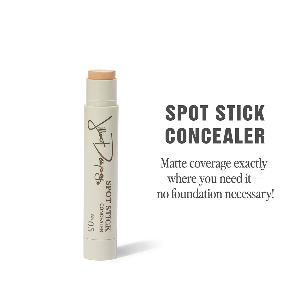 Jillian Dempsey Spot Stick Matte Concealer, No. 05 Light-Medium, Peach