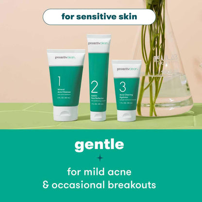 Proactiv Clean Acne Treatment Kit with Patches, 3-Step Face Routine, 30-Day
