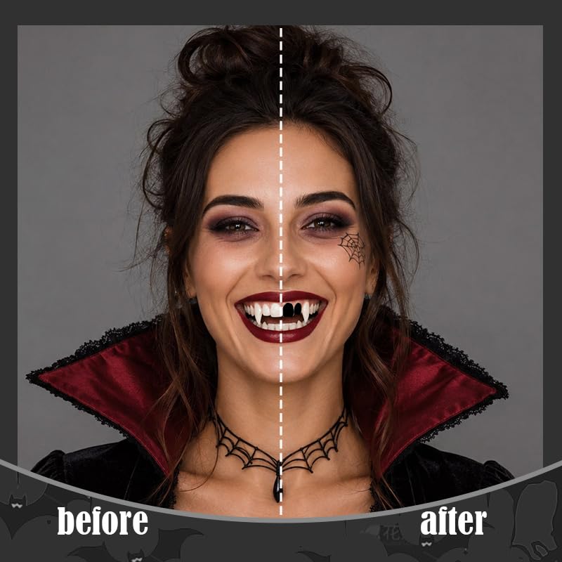 Black Tooth Paint, Black Out Teeth Makeup Solutiont, Cosplay Teeth