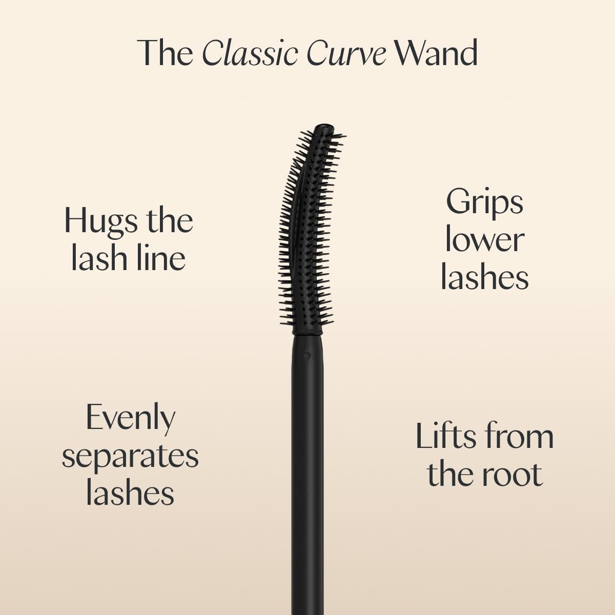 Ravie Beauty Effortless Lash Classic Curve Mascara (Black) - Lengthening and Volumizing Mascara, Smudge Proof, Flake Free, Buildable, Long Lasting, Washes Off with Warm Water
