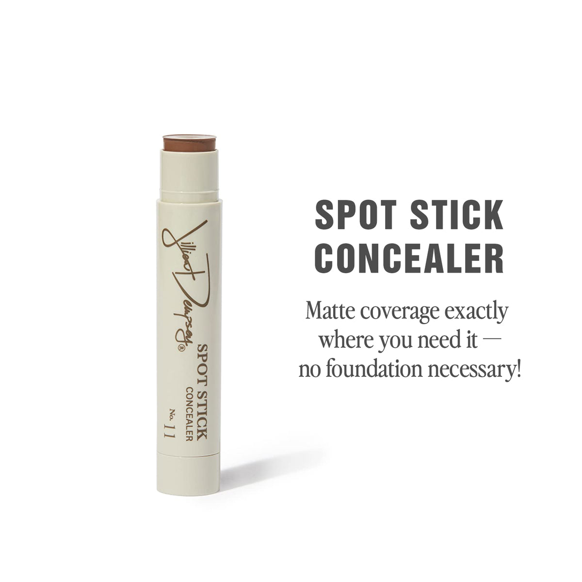 Jillian Dempsey Spot Stick Matte Concealer, No. 11 Deep, Olive