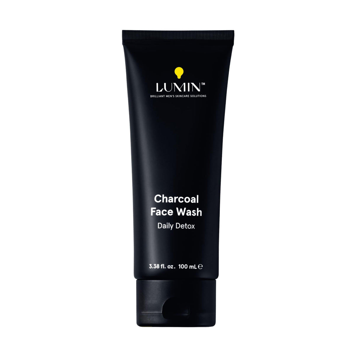 Lumin Charcoal Face Wash for Men | Daily Detox & Pore Cleansing | 3.4oz