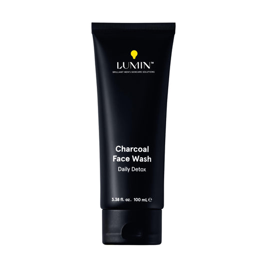 Lumin Charcoal Face Wash for Men | Daily Detox & Pore Cleansing | 3.4oz