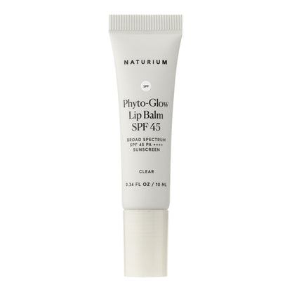 Naturium Phyto-Glow Lip Balm SPF 45 | Hydrating Gloss with Broad Spectrum Sunscreen | 0.34 FL OZ / 10 mL, Clear