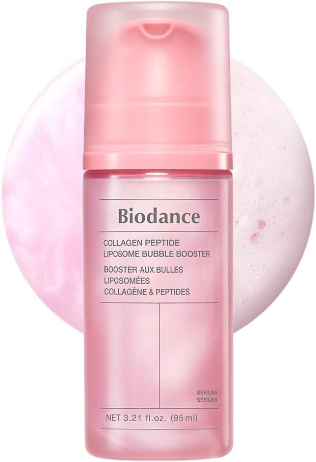 BIODANCE Collagen Peptide Liposome Bubble Booster, Micro-Bubble Foam Essence for Elasticity and Plumping, Hydration & Skin Prep Boost, Quick Morning Mask, Korean Skin Care | 3.21 fl.oz