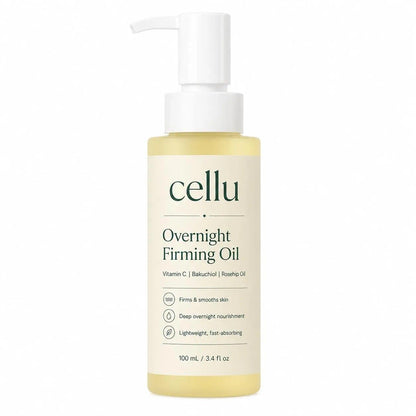 Mujruko Cellu Overnight Firming Oil, Moisturizing Body Oil for Smooth Skin
